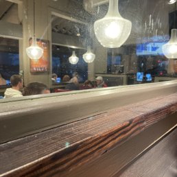 Dust on the rails, finger prints on windows, clean once a week please