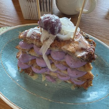 Truffles N Bacon Cafe - Ube French Toast - New American Near Me - Las Vegas, Nevada Truffles N Bacon Cafe - Ube French Toast - New American Near Me - Las Vegas, Nevada