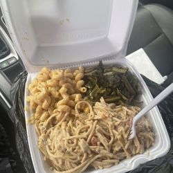 The House Of Mental - Mac No Cheese, Greens & Chickun Spaghetti