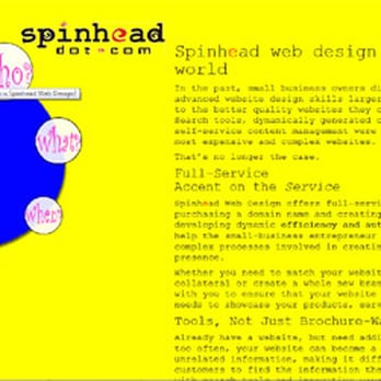 Spinhead Web Design - Our old, fun, Seuss theme - Web Design Near Me