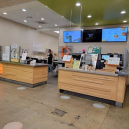 Front counter where they take orders Front counter where they take orders