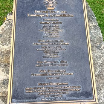 Burbank Five Points Art Monument - Public Art Near Me - Burbank, California