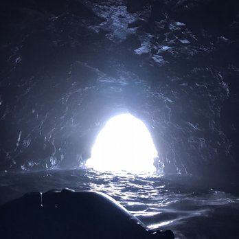 Capt Andy's - Inside a sea cave - Boat Tours Near Me - Ele'ele, Hawaii