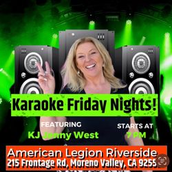 American Legion Post 574 - This is  your Karaoke host, Jenny West. See you every Friday night 7-11 pm