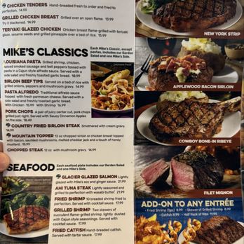Montana Mike's Steakhouse - Menu - Steakhouses Near Me - Greenfield, Indiana