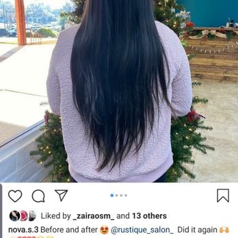Rustique Salon - Before dark boring hair - Hair Salons Near Me - Fair Oaks, California