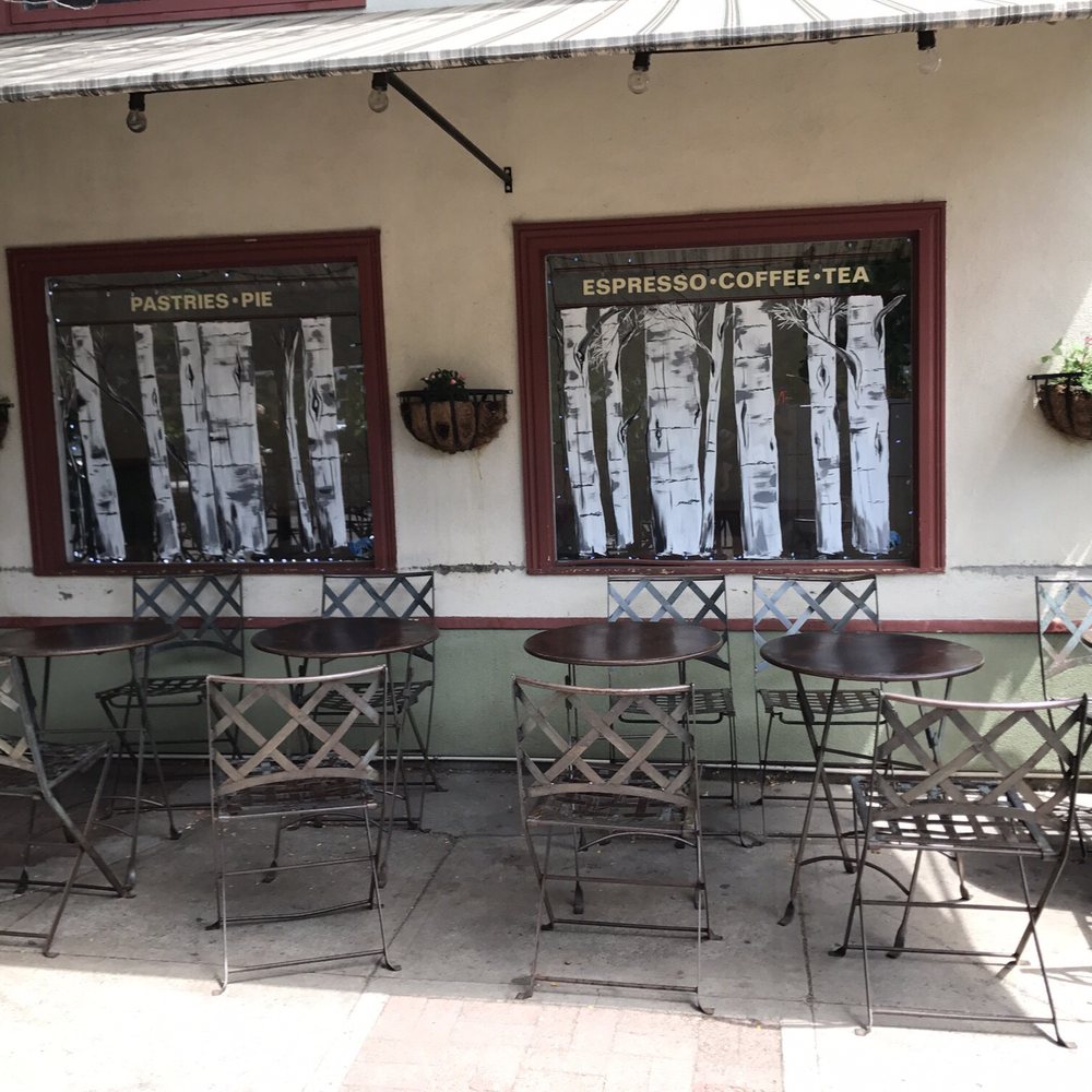 Magpies Newsstand Cafe - tables and chairs outside - Coffee & Tea Near Me - Durango, Colorado Magpies Newsstand Cafe - tables and chairs outside - Coffee & Tea Near Me - Durango, Colorado