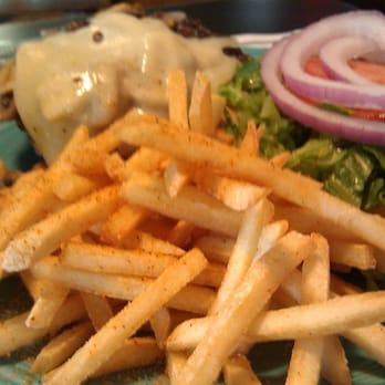 Barnaby's Cafe - Mushroom burger w/fries - American Near Me - Houston, Texas Barnaby's Cafe - Mushroom burger w/fries - American Near Me - Houston, Texas