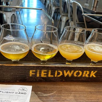Fieldwork - Light & Day, Hills & Valleys, Vox Pop, Hazy Train, Dreaming in Neon, Nose Art - Breweries Near Me - Sacramento, California
