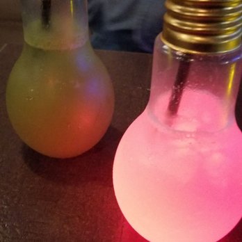 Anytime Kitchen  - Lychee and cucumber/lime cocktails light up! - Korean Near Me - New York, New York