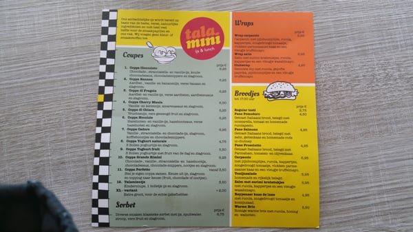 Menu photo 1 Talamini Rotterdam, ZH