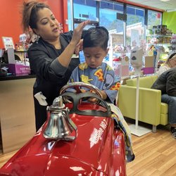 Pigtails & Crewcuts Haircuts for Kids - Samira did a great job!