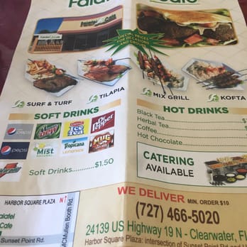 Falafel N Cafe - Another part of the menu - Mediterranean Near Me - Clearwater, Florida Falafel N Cafe - Another part of the menu - Mediterranean Near Me - Clearwater, Florida