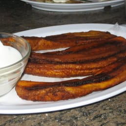 Fried Plantains with Salvadorean Cream Fried Plantains with Salvadorean Cream