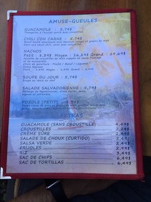 Menu photo 7 Restaurant Latino La Salsa Quebec City, QC Menu photo 7 Restaurant Latino La Salsa Quebec City, QC