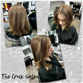 The Crux Salon - Subtle blonde balayage on natural hair - Hair Salons Near Me - Peoria, Arizona The Crux Salon - Subtle blonde balayage on natural hair - Hair Salons Near Me - Peoria, Arizona