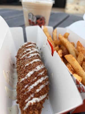 Two Hands Corn Dogs KATY by null