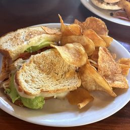 Delicious turkey club - loved the bread Delicious turkey club - loved the bread