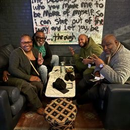Myself, my husband, his best friend from Philly and his friend from ATLANTA