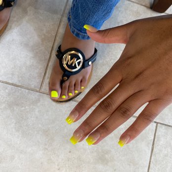 Cavalli Nails & Spa - LOVE IT. He gave me exactly what I wanted! Neon ombré nails. - Nail Salons Near Me - Katy, Texas Cavalli Nails & Spa - LOVE IT. He gave me exactly what I wanted! Neon ombré nails. - Nail Salons Near Me - Katy, Texas