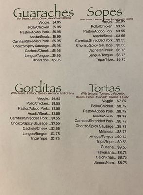Menu photo 4 La Gloria Mexican Restaurant Bridgeton, MO