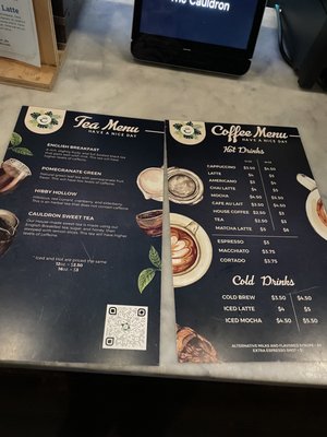 Menu photo 1 The Cauldron Coffee Austin, TX