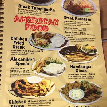 Mexico City Cafe - Menu P4 - New American Near Me - Brady, Texas