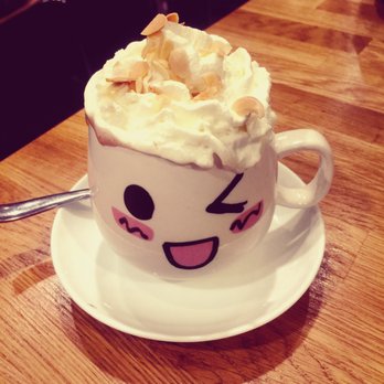 Chocoberry Dessert House - How cute are these mugs? Almond butter/almond milk latte was amazing! - Desserts Near Me - Winnipeg, Manitoba