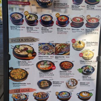 Jin Cook - Menu 12.12.2023 (outside billboard) - Korean Near Me - Buena Park, California Jin Cook - Menu 12.12.2023 (outside billboard) - Korean Near Me - Buena Park, California