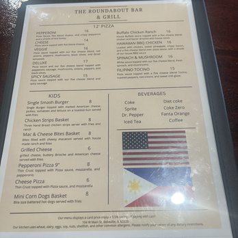 The Roundabout Bar & Grill - Menu - Bars Near Me - Belleville, Illinois The Roundabout Bar & Grill - Menu - Bars Near Me - Belleville, Illinois