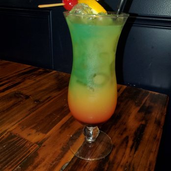 Anaya's Seafood Scratch Kitchen - Tropical Storm Malibu coconut rum, peach schnapps,  orange liquor, orange & pineapple juice , bols blue curaco - Seafood Near Me - Richardson, Texas