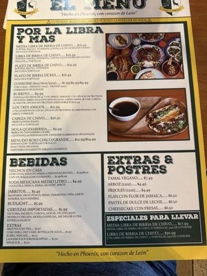 Menu photo 1 Hola Cabrito Phoenix, AZ