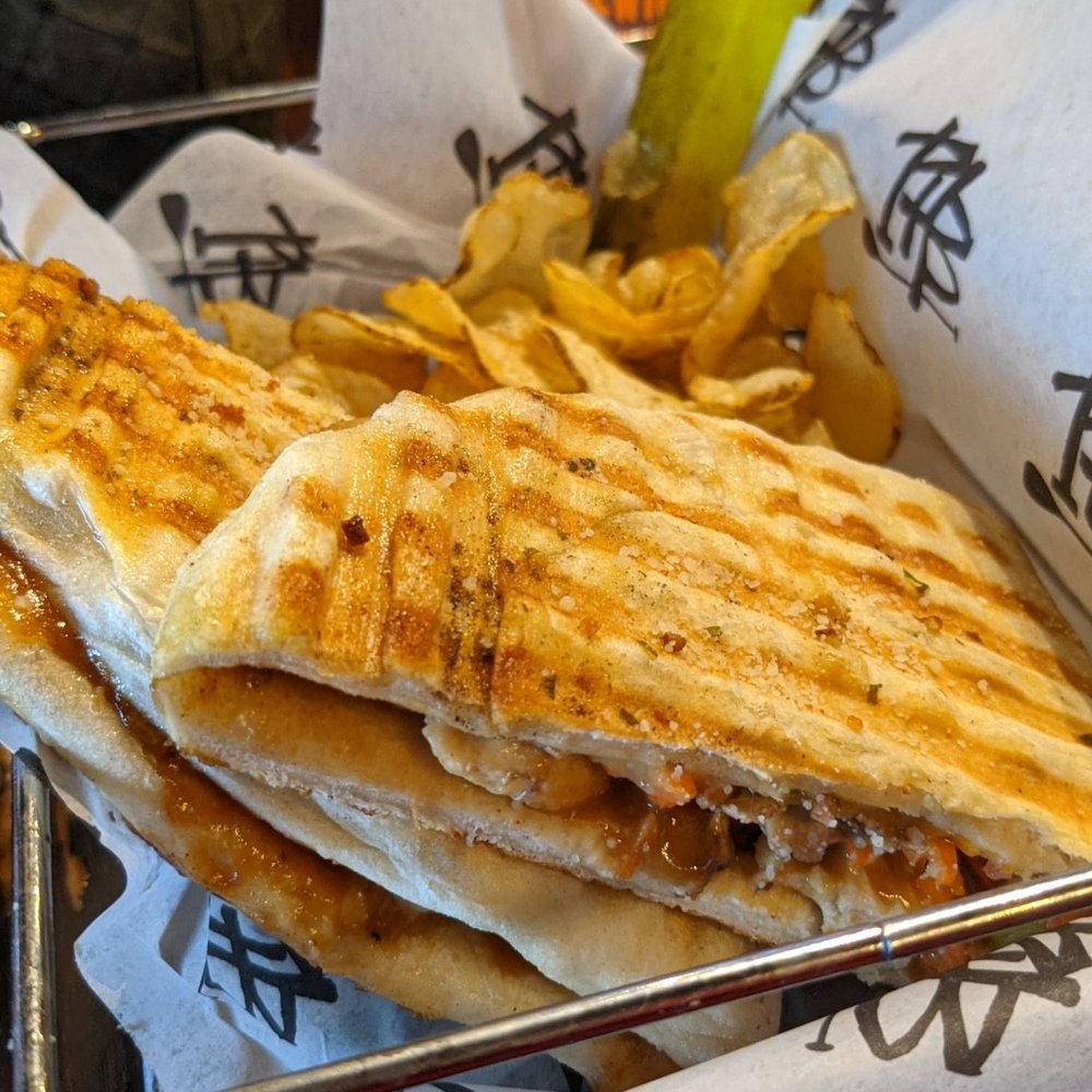 Paddle Hard Brewing - Asian fusion calzone - Breweries Near Me - Grayling, Michigan
