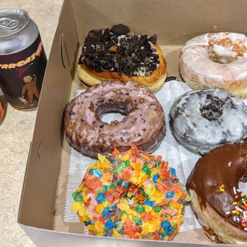 Basic Batch Donuts - The coffee from Church St Brewing is so good, and compliments the sweet treats! Blueberry cake and chocolate frosted were our two favorites - Donuts Near Me - Milford, Massachusetts