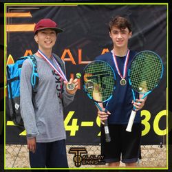 Talalay Tennis - 1st place in beginner and intermediate bracket. Racquet and bag for 1st place prizes!