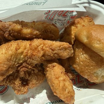 Ezell's Famous Chicken - 1/2 lb chicken strips and bread - Southern Near Me - Seattle, Washington Ezell's Famous Chicken - 1/2 lb chicken strips and bread - Southern Near Me - Seattle, Washington