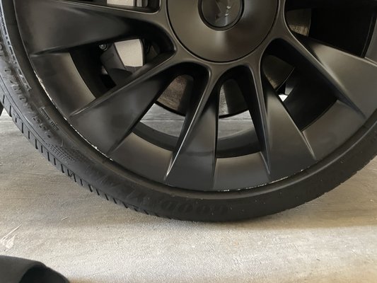 Photo of Curbside Wheel Repair - San Jose, CA, US. Before rim repair