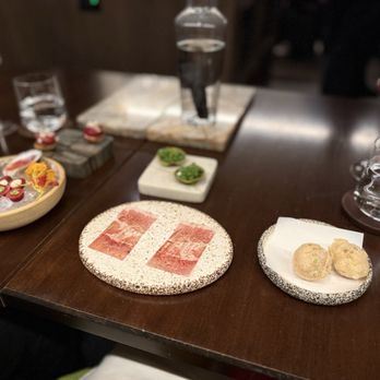 Feld - Ham, tartlets, croquettes, stuffed cherries, etc - New American Near Me - Chicago, Illinois Feld - Ham, tartlets, croquettes, stuffed cherries, etc - New American Near Me - Chicago, Illinois