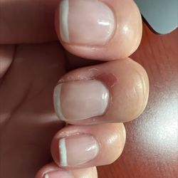 Grand Nails Lounge - This is just sloppy! I had this mani 3 hours ago! Brutal bumpy and ewwwe! I didn't have time to get it fixed but will never go back.