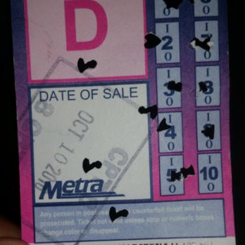 Metra Metropolitan Rail - Conductor killed my card even though only 9 rides were used. - Train Stations Near Me - Evanston, Illinois Metra Metropolitan Rail - Conductor killed my card even though only 9 rides were used. - Train Stations Near Me - Evanston, Illinois