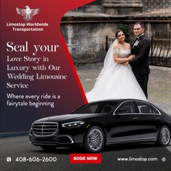 Limo Stop - Arrive in style and comfort on your special day with our premier wedding transportation service.