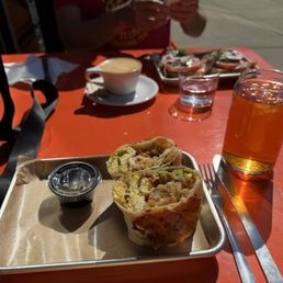 Breakfast burrito- delicious and huge!