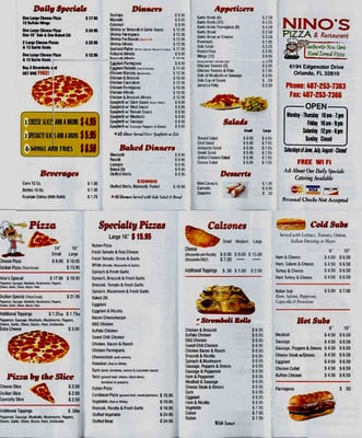 Menu photo 4 Nino's Pizza & Restaurant Orlando, FL Menu photo 4 Nino's Pizza & Restaurant Orlando, FL