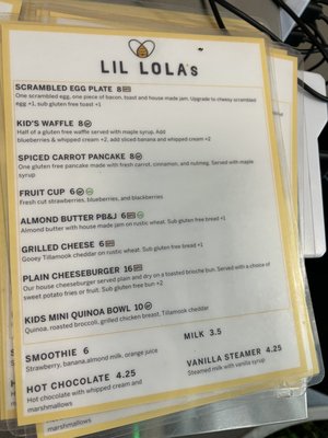 Menu photo 6 Lola’s Cafe Bar Lake Oswego, OR