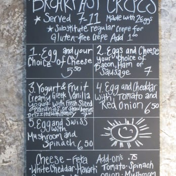 Nat's Nook - breakfast crepes served 7am-11am 8/2014 - Creperies Near Me - Tisbury, Massachusetts