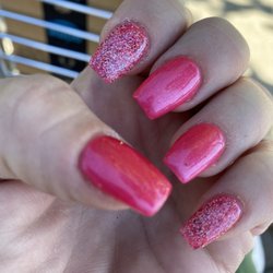 Cute Nails - My beautiful birthday nails Two with some sparkly girly glam!