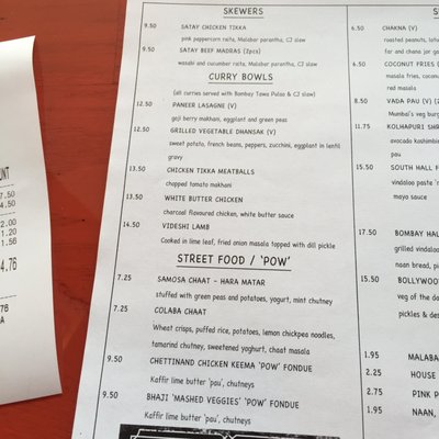 Menu photo 7 Colaba Junction Toronto, ON
