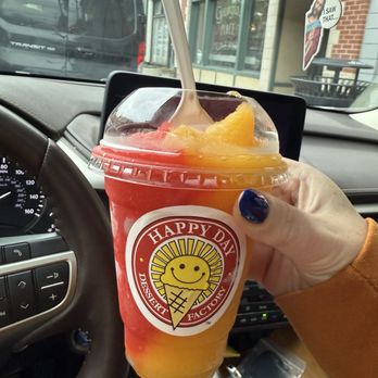 Happy Day Dessert Factory - Cherry and mango water ice - Desserts Near Me - Pittsburgh, Pennsylvania