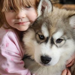 Lucy’s Luxury Pet Spa - Tantor with my daughter