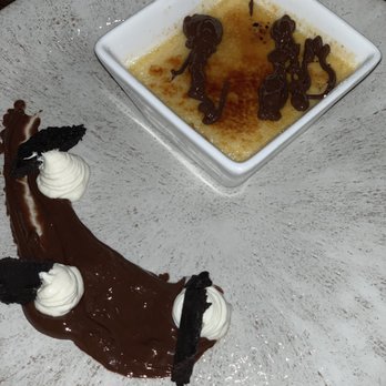 dōma - Creme brûlée with chocolate curd - Italian Near Me - Miami, Florida dōma - Creme brûlée with chocolate curd - Italian Near Me - Miami, Florida